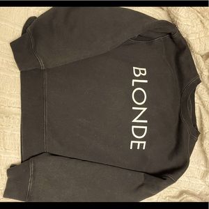 blonde crew neck